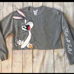 Bugs bunny cropped sweater